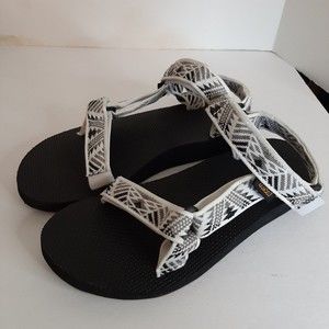 Teva Women's Original Universal Sandals Boomerang White/Grey  Size 7